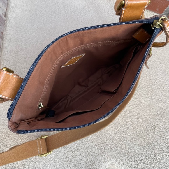 FOSSIL “Eliza” Floral PVC Coated Canvas Crossbody bag - Picture 7 of 9